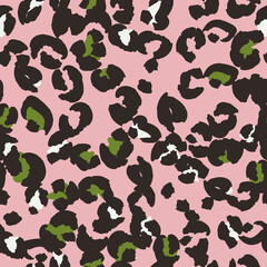 Leopard spots seamless pattern design