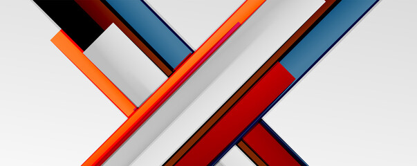 Color abstract lines trendy geometric background for business or technology presentation, internet poster or web brochure cover, wallpaper