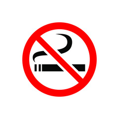 No smoking icon vector set. Not smoking illustration sign collection. harm sign or symbol.