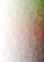 Abstract color Low-Polygones Generative Art background illustration