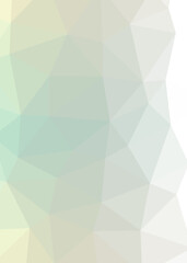 Abstract color Low-Polygones Generative Art background illustration