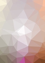 Abstract color Low-Polygones Generative Art background illustration