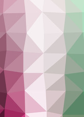 Fototapeta premium Abstract color Low-Polygones Generative Art background illustration