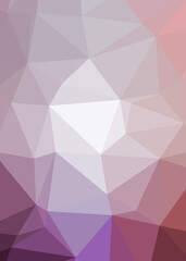 Abstract color Low-Polygones Generative Art background illustration