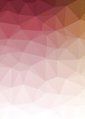 Abstract color Low-Polygones Generative Art background illustration