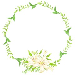 優しいタッチのカサブランカのフレーム