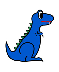 恐竜のキャラクターイラスト