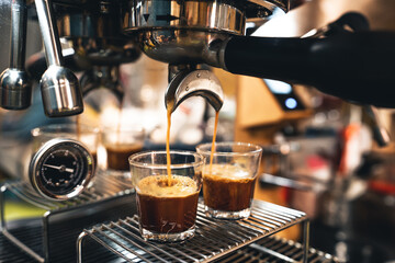 Make coffee from the machine at home.