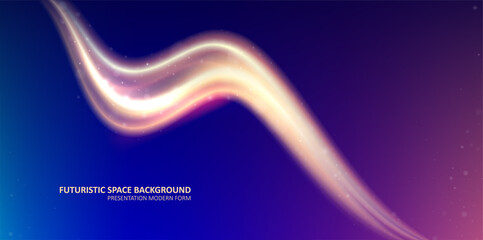 Abstract liquid wavy shapes