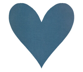 Heart with blue paper texture