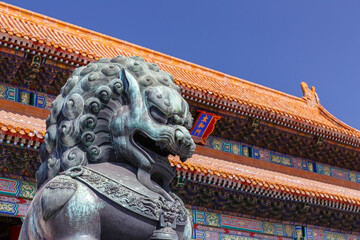 Fototapeta premium Forbidden City Guardian Lion
