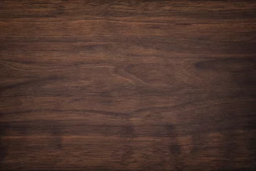 Rolgordijnen donkerbruine houtstructuur, oude walnootplanken. houten paneel achtergrond © dmitr1ch