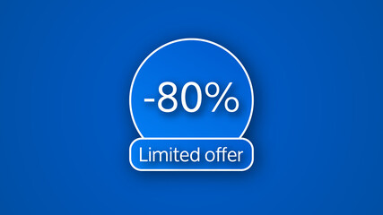 Blue limited offer banner