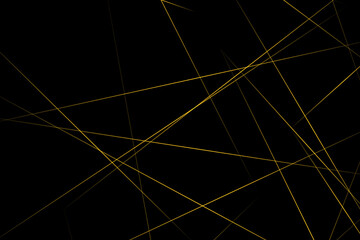 Abstract black with gold lines, triangles background modern design. Vector illustration EPS 10.