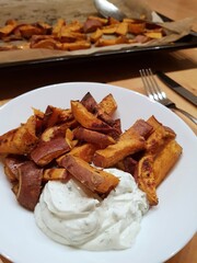 sweetpotatoe with sourcreme