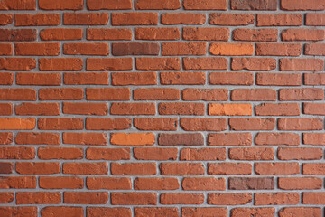 Red brick wall texture. Old brick wall background.