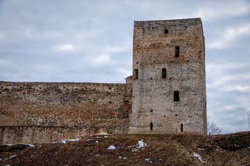 The Ancient fortress of Izborsk. The City Of Izborsk. Russia. 