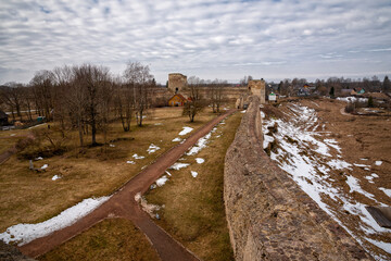 The Ancient fortress of Izborsk. The City Of Izborsk. Russia. 