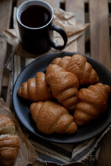 croissant and coffee