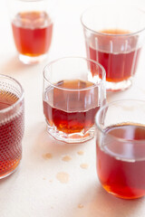 cup of tea with cherry