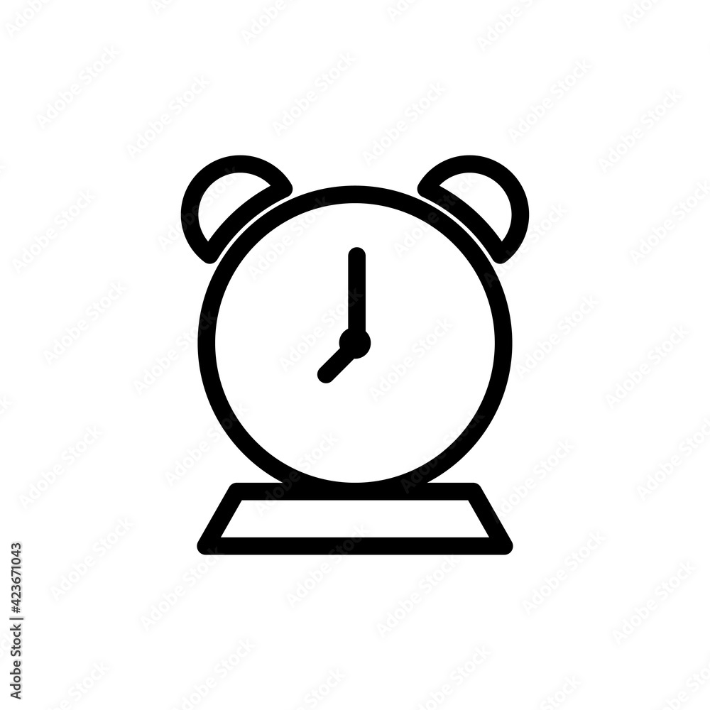Poster clock line icon. time symbol. the icon can be used for application icon, web icon, infographic. prin