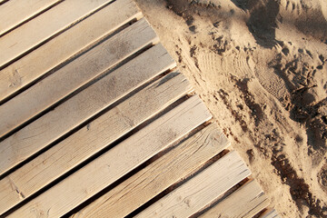 Seaside beach view. Summer vacation concept.