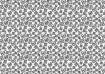 花の模様_シームレス03