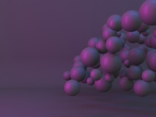 Colorful bright shiny spheres wallpaper