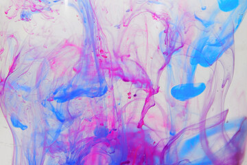 Background in the form of pastel ink dissolved in water