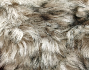 Texture faux fur fiber blanket rug