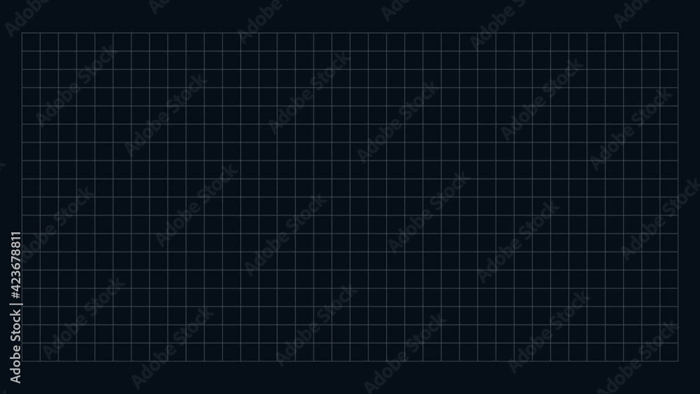 Poster abstract animated background in 4k with grid pattern - movement of spotlight window over world map a