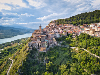 Fototapeta na wymiar View of Colledimezzo, Chieti, Abruzzo, Italy