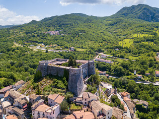 Aerial View of Cerro al Volturno, Isernia, Abruzzo