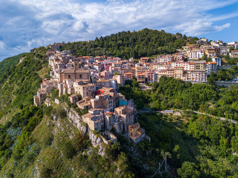 View of Colledimezzo, Chieti, Abruzzo, Italy