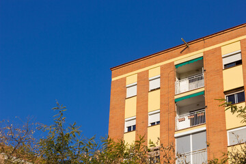 Building corners, working class neighbourhood windows
