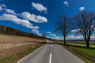 Fototapeta premium landstrasse unterramsern limpachtal bern