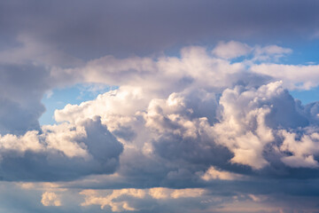 blue sky panorama with beautiful clouds. use for sky replacement