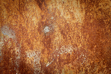 Colored rusty stained metal wall texture pattern can used for background