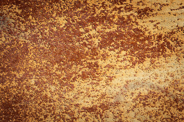 Colored rusty stained metal wall texture pattern can used for background