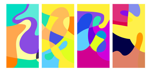 Vector colorful liquid abstract background pattern