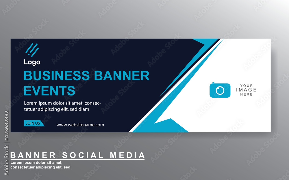 Poster vector abstract design web banner template. web design elements - header design. abstract geometric 