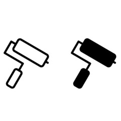 Paint icon vector set. brush illustration sign collection. drawing sign or symbol.