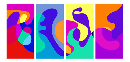 Vector colorful liquid abstract background pattern