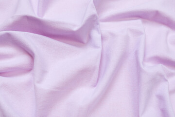crumpled fabric lilac fleece background  - Image