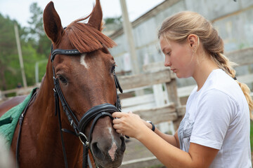 Girl and horse