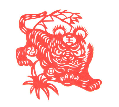 Chinese Tiger paper cut