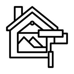 House Decoration Icon Illustration