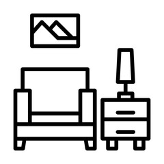 Living Room Icon Illustration