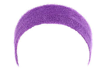 Violet training headband isolated on white
