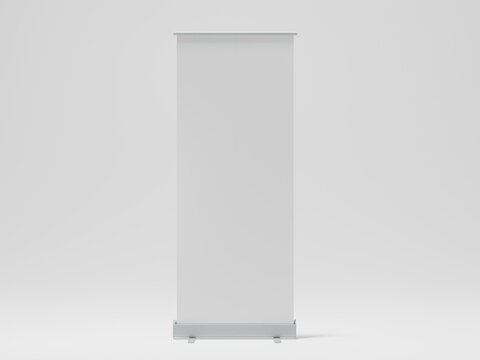 blank billboard isolated on white